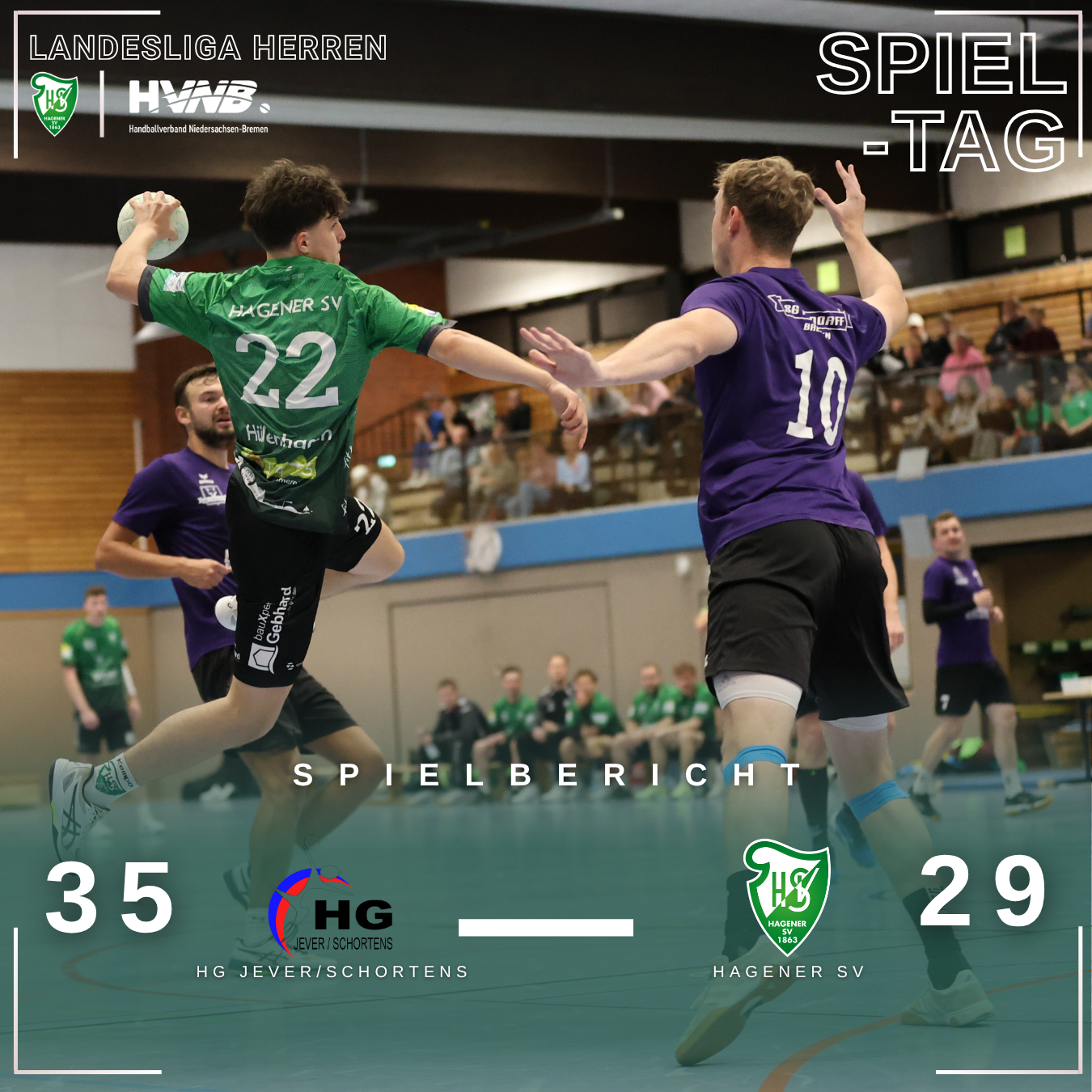 Mehr über den Artikel erfahren Auswärts bei der HG Jever/Schortens mussten die Hagener Herren eine Niederlage einstecken.